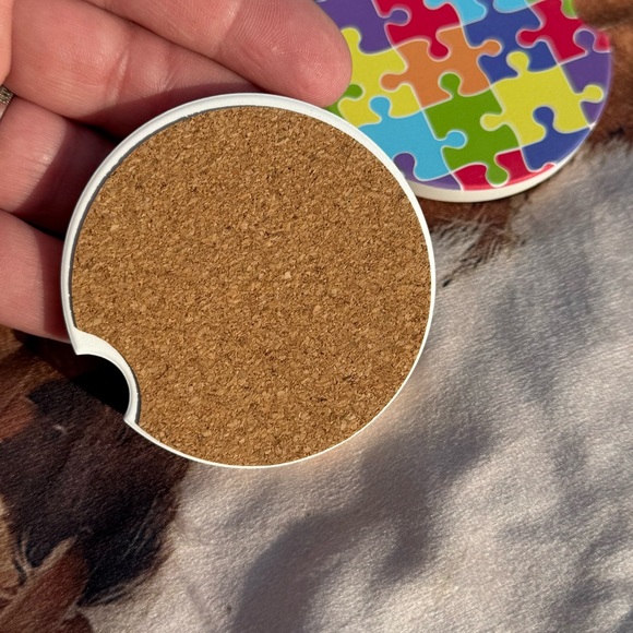 Autism Ceramic Car Coasters- New - Picture 4 of 5